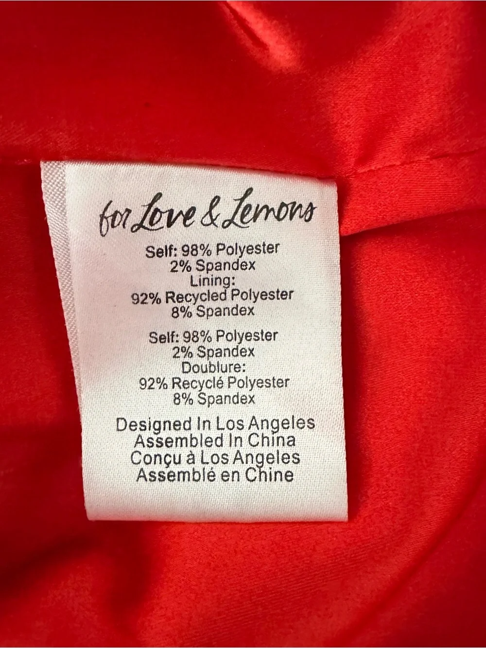 For Love And Lemons Clarisse Red & White Polkadot Mini Dress Off Shoulder XS